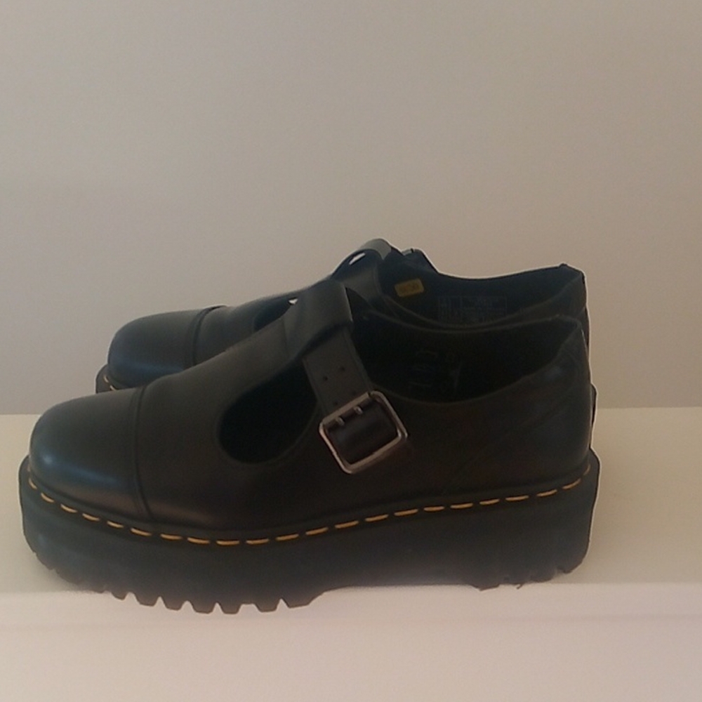 Black Platform Mary Jane Shoes